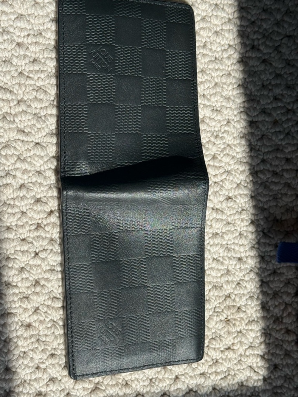 Louis Vuitton Men’s Black Damier Graphite Slender Wallet - Picture 7 of 11